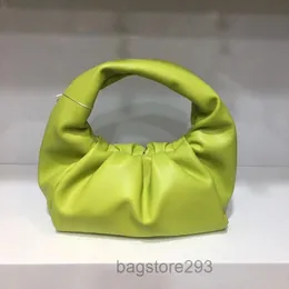 Abendtaschen Geraffte Marke Design Hobo Bag Chic Weiches Rindsleder Frauen Tote Hand Candy Farbe Ox Horn Weibliche Achselhöhle Schulter Große 2022