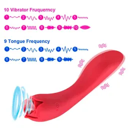 2023 vibratorer klitoris sugande stimulering massager tunga slickar oralsex erotiska vuxna kvinnor leksaker 0409