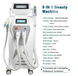 Directly effect 4 in1 Multi-function laser IPL tattoo removal machine vascular pigment acne therapy laser 5 filters OPT tattoo/