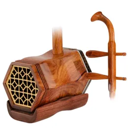 Erhu Red Rosewood Chinese Stringed楽器伝統的な楽器