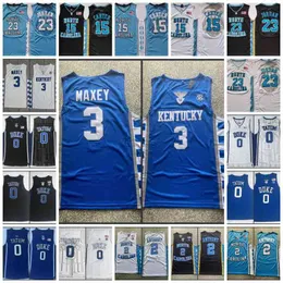 College Basketball trägt College 3 Tyrese Maxey Jersey 15 Vince Carter 23 Michael MJ Jor und 0 Jayson Tatum 2 Cole Anthony Kentucky Wildcats North Carolina Tar Heels