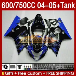 Suzuki GSXR-600 GSXR600 GSXR-750 K4 GSXR750 05 153NO.47 GSXR 600 750 CC 600CC 750CC 2004 2005 GSX-R600 04-05 ING FAIRLING FAIRLING BLUE STOC STOC BLKING BLKING BLY