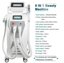 2022 Import accessoires laser Multi-function IPL tattoo removal machine vascular pigment acne therapy laser 5 filters OPT tattoo/ acne/pigment/wrinkle/