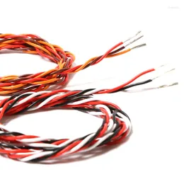 Akcesoria oświetleniowe 5m 16 stóp 22AWG 26AWG 30/60 Rdzeń 3 Way Twist Servo Emerted Kabel Jr Futaba Twisted Wire do samolotu RC