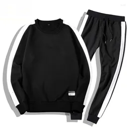 メンズトラックスーツMoleton Masculino Coats Men 2PC Outwear Sportsuit Sets Male Sweatshirts Set Clothing Pantsパーカープラスサイズ