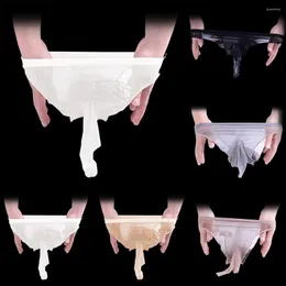 Underpants 남자 섹시한 브리핑 울트라 틴 오일 반짝이는 광택있는 칼집 JJ 열린/ 가까운 속옷 시시 팬티 에로리 란제리 매끄러운 단단한 g- 스트링