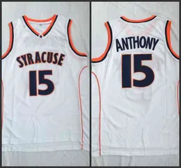 College basketbal draagt ​​college heren Syracuse Orange #15 Camerlo Anthony College Basketball Jersey