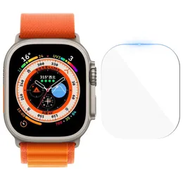 Tempererade glasfilmer för Apple Watch Ultra 49mm Screen Protector Anti-Scratch för 8 Pro 41mm 45mm Smartwatch