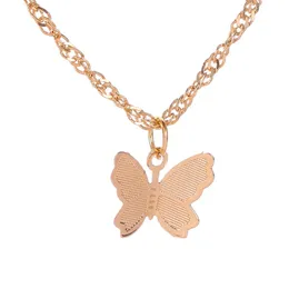 Japanese Korean Selling Necklace Small Fresh Butterfly Temperament Collarbone Chain Woman Personality All-match Necklace Simple Korean 307A