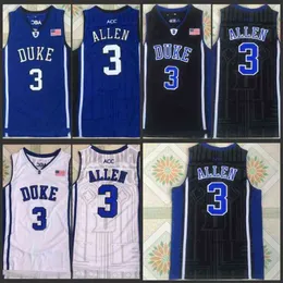 College Basketball indossa College Blue Devils 3 Grayson Allen White College Basketball Jersey