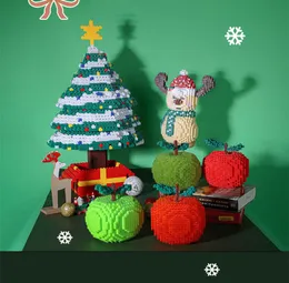 Lepin Toy Block Sets Setss Christmas Eve Children Adult Apple Building Blocks Christau Noel Femmeオリジナル