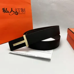 Cinturones de diseño para hombre para mujer Cinturón de cuero genuino Moda Venta al por mayor Accesorios de ropa para hombre Pretina de negocios Letra T Hebilla 3.8 cm Sin caja