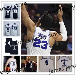 College Basketball trägt College 2022 NCAA KAUFEN Sie ein individuelles Basketballtrikot der Brigham Young Cougars 32 Jimmer Fredette 4 Alex Barcello 5 Jake Toolson 23 Yoeli Childs 25 Ga