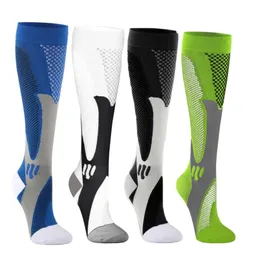 Men's Socks Men Women Compression Breathable Nursing Stockings Anti Fatigue Pain Relief Knee High Professional Sport