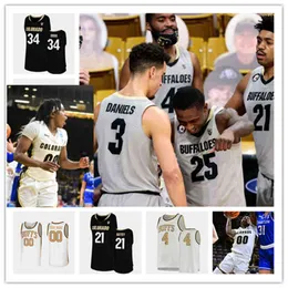 College Basketball indossa il college 2022 NCAA cuciture personalizzate Colorado Buffaloes Basketball Jersey 0 Shane Gatling 1 Tyler Bey Jersey 2 Daylen Kountz 5 D'Shawn Schwart