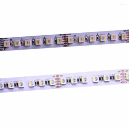 Strips 12MM PCB RGBCCT RGBWW 5 IN 1 4 1LED Strip DC12V/ 24V Flexible Light RGB White Warm Color LED Chip 96 LEDS/m