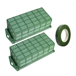 Decorative Flowers 2 Pack Floral Foam Cage For Flower Arrangements Dry And Wet Fresh Artificial Florist