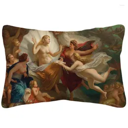 枕ヨーロッパの油絵美の誕生all話の春の肖像画はソファの装飾的な枕をカバーしています
