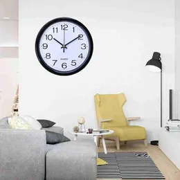 Wall Clocks Fashion Simplicity Round Clock Quartz Silent Sweep Movement Home Bedroom Kitchen Office Decor Fits For Living RoomWall