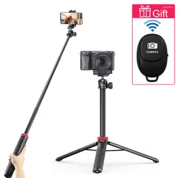 Tripés Ulanzi MT-44 42,9 polegadas Monopod de tripé extensível para câmera DSLR de telefone 1/4 'com suporte Cold Shoe Vlog