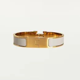 Classic h Bracelet Designer Bangle Luxury Brand Enamel 18k Gold for Men Women Birthday Mother' Day Jewelry Holiday Gifts