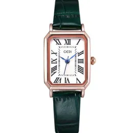 Damski mały kwadratowy zegarek Fashion Classic Quartz Ladies ze stali nierdzewnej Prezent Jakość Design