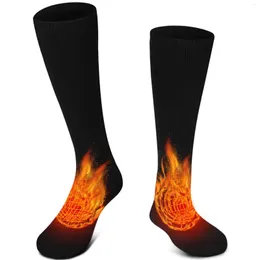 Sports Socks Men Women Rechargeable Electric Heated Battery Heat Thermal Sox Outdoor Winter Novelty Warm Heating