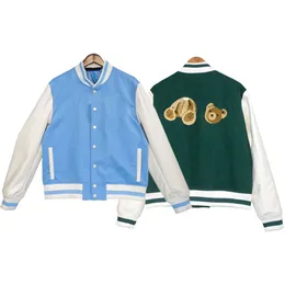 Windbreaker Bomber Jacket luksus męskie bluzy przy guziki krawędź Męska streetwear młodzieżowa college nosić veste pour homes