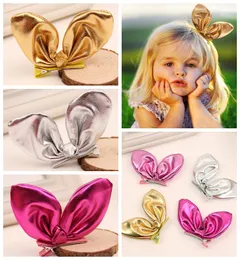 Cute Bunny Ears Fermagli per capelli per ragazze Forcine Cute Rabbit Barrette Baby Boutique Bambini Regalo di Pasqua Accessori per capelli fai da te 12 colori