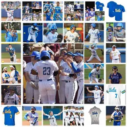 College-Baseball trägt College-Custom-UCLA-Bruins-Softball-Baseball-Trikot mit Nähten 3 Briana Perez 4 Holly Azevedo Savannah Pola 7 Maya Brady Megan Faraimo Seneca