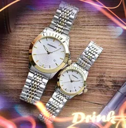 Orologi di lusso con movimento al quarzo giapponese 38mm da uomo e 28mm da donna, coppia di orologi da donna con cinturino in oro moda in acciaio inossidabile 316L