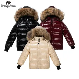 Down Coat Orangemom Teen Zimowy płaszcz Kurtka dla dzieci dla dzieci Ubrania dziewcząt ciepłe dzieciak wodoodporny zagęszczony śnieg 2-16Y 220919