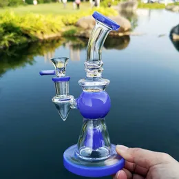 EN STOCK Petits narguilés 7 pouces Pyramid Design Bongs Tuyaux d'eau en verre capiteux Pomme de douche Perc Dab Rigs Épais Pyrex Verre Fumer Bong Avec Bol Joint 14mm