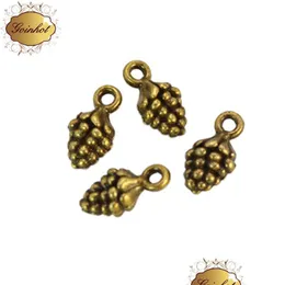 Charms 200pcs 합금 소나무 너트 매력 앤티크 시어 브론즈 펜던트 목걸이 보석 제조 결과 12x7mm 88 E3 드롭 배달 2021 DHJMR