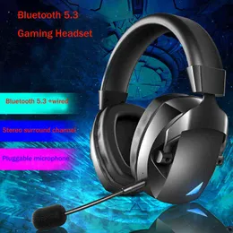 سماعات الرأس Bluetooth 5.3 سماعات الرأس اللاسلكية مع ميكروفون 48 ساعة سماعات رأس التحمل على المدى الطويل مضاد للهاتف المحمول PC Sport T220916