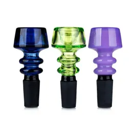 Coole bunte 14mm 18mm Male Joint Rauchen Kunst Schalen Trockenkräuter Tabak Ölfilter Glasschüssel Wasserpfeife Bong Konvertieren Shisha Down Stem Zigarettenspitze Trichter Schüssel DHL