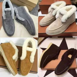 Brand Casual Shoes L&P home Autumn and winter 2022 new snow boots woolen lovers' flat short and ankle thickened warm