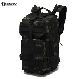 Borse da esterno Zaino tattico Borsa da esterno militare 1000D Nylon Sport Campeggio Trekking Pesca Caccia Arrampicata Ciclismo Zaino da esterno 28L 220919