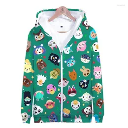 Men's Hoodies Men's & Sweatshirts Animal Crossing Zipper Boy/girl Sweatshirt Kids Harajuku Men/Women Clothes Horizons 3D Print Jackets