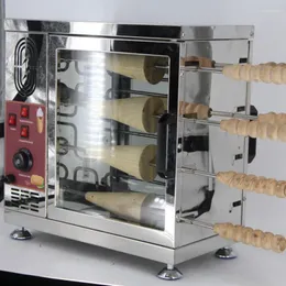 Brödtillverkare kommersiella 110V 220V Electric Ice Cream Cone Chimney Cake Grill Roll Ugn Maker Machine