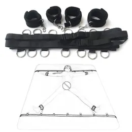 Articoli di bellezza Prodotti sexy per adulti Bondage erotico Giochi da letto Set BDSM Manette per donna Restrizioni per polsini alla caviglia Giocattoli per coppie