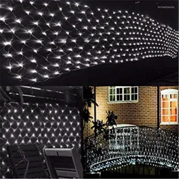 Strings Garland Curtain Mesh Net Lights 1.5x1.5m 96LED Outdoor Waterproof String Party Christmas Xmas Wedding Home Garden Decor