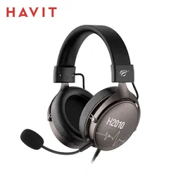 Headsets HAVIT 3.5mm Wired Gaming Headphone with Pluggable Mic 50mm Speaker Surround Sound Over Ear Monitor Headset for PC PS4 PS5 Phone T220916