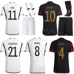 Men Kids Soccer 25 Thomas Muller Jerseys National Team 2022 World Cup 10 Serge Gnabry 1 Manuel Neuer 20 GOSENS 8 Toni Kroos 18 Leon Goretzka Football Shirt Kits DeGuo