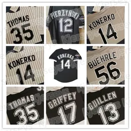 GlnNiK1 2005 WS Champions Retro Baseball Jersey Chicago 14 Paul Konerko 24 Joe Crede 35 Frank Thomas 56 Mark Buehrle 13 Ozzie Guillen AJ PIERZYNSKI