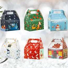 Yydhhome Ammff Weihnachtsdekorationen 3D-Leckerli-Boxen Weihnachtskarton Giebelbonbons für Goodie-Plätzchen Feiertagspartybevorzugung Geschenkzubehör Kinder Yydhhome Ammff