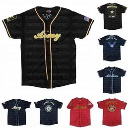 GlaC202 U.S. ARMY MARINES NAVY Benutzerdefiniertes Baseball-Trikot mit genähtem Namen, genähter Nummer, schnellem Versand, hohe Qualität