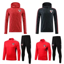 2023 Sao Paulo Soccer Sets Tracksuit Jacket 22 23 Fußballtrainingsanzug Jacken G.Sara Igor Gomes Dani Alves Pato Hernanes J. Rojas Luan Gabriel Luan Calleri Patrick