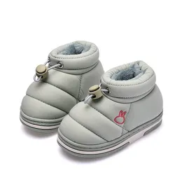 Bot çocuklar kış çocuklar açık kar ayakkabıları erkekler sıcak peluş kalınlaştırıcı kapalı ev bot moda kız 220919
