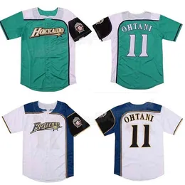 GLNA3740 Shohei Ohtani #11 Hokkaido Nippon Ham Fighters Baseball Jersey Movie Baseball Jersey Nytt sydd alla namn S till 3XL